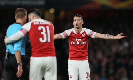 Granit Xhaka says of his side’s away form: ‘This is the same thing that killed us last year. We hope it won’t kill us this year.’