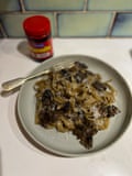 'Incredibly rich': Monica Galetti's Marmite pasta.