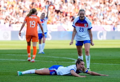 Ella Toone scores for England