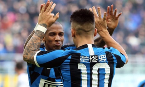 Lautaro Martínez Celebrates