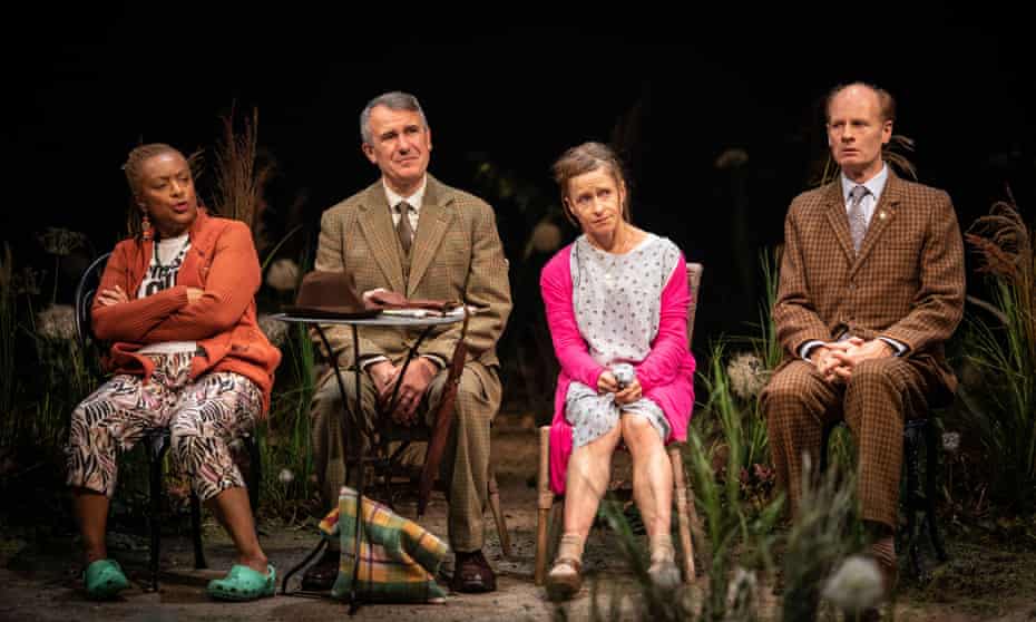 (from left)  Doña Croll, Daniel Cerqueira, Hayley Carmichael and John Mackay in Home.