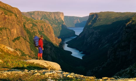 A hiker in the Gros Morne national park in Newfoundland, where most Canadians aren’t, according to the Nature Conservancy of Canada’s study.