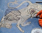 ‘What happened to the testicles?’: mockery in Milan over bull mosaic’s restoration
