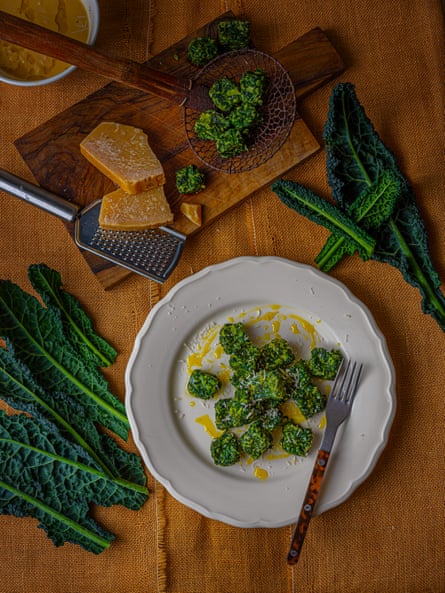 Visions carrées : gnocchi al cavolo nero.