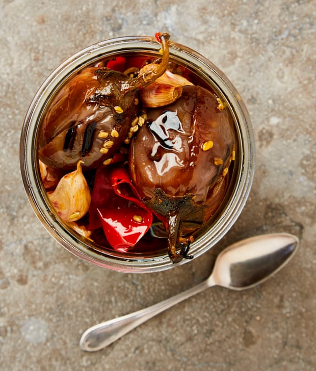 Yotam Ottolenghi’s confit fenugreek aubergines.