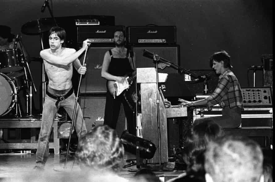 Performing with Iggy Pop and David Bowie in San Francisco, 1978.