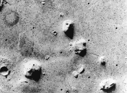 This Viking image of some nondescript mounds sparked an early internet conspiracy theory that what appears to be a ‘face’ was built by sentient Martians. In fact, it’s just another mountain.
