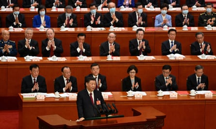 Closing session of the National People’s Congress (NPC) in Beijing. China’s President Xi Jinping (front) speaks during the closing session of the National People’s Congress (NPC) at the Great Hall of the People in Beijing.