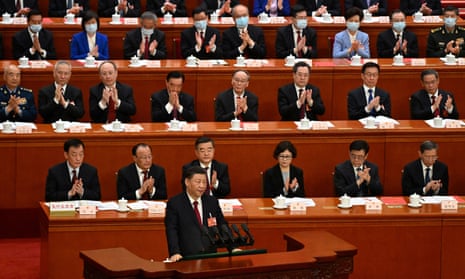 Xi Jinping speaks during the closing session of the National People's Congress in Beijing