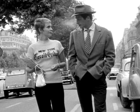 Jean Seberg and Jean-Paul Belmondo in Breathless.