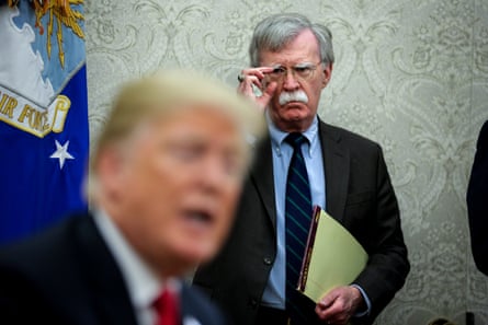 John Bolton with President Trump in the Oval Office, 28 September 2018.