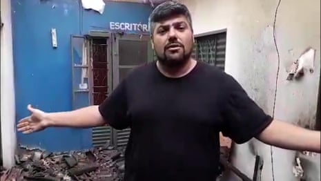 Killed journalist reacts to attack which destroyed radio station months before his death – video