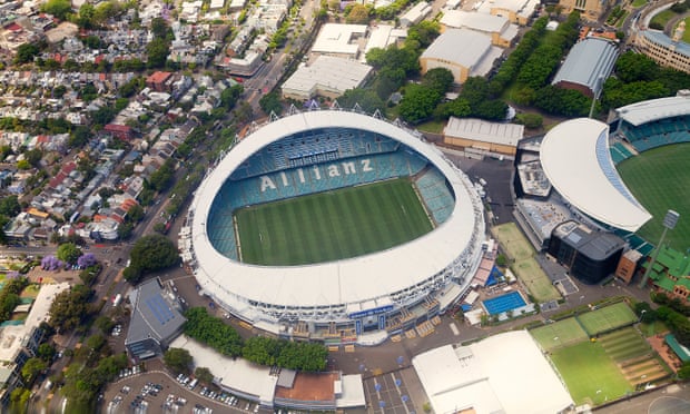 Aerial view of Allianz Stadium. 
