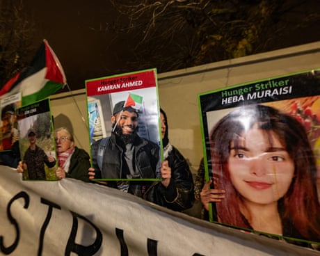Demonstrators Rally Outside Pentonville Prison In Support Of Palestine Action Hunger Strikers on 18 December 2025 in London