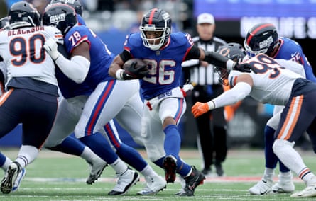 Saquon Barkley leads NFL in rushing yards