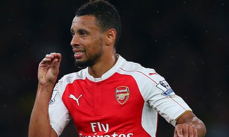 Francis Coquelin was the subject of much discussion by Gary Neville but the Arsenal manager, Arsène Wenger, says his player has ‘the best defensive statistics and numbers in Europe’.