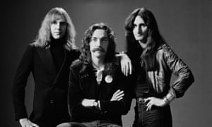 Rush guitarist Alex Lifeson, drummer Neil Peart and bassist/singer Geddy Lee in 1978, two years before recording The Spirit of Radio.