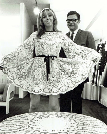 Alfred Radley with model in dress