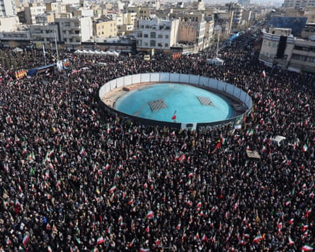 A rally in support of Ayatollah Mojtaba Khamenei in Tehran