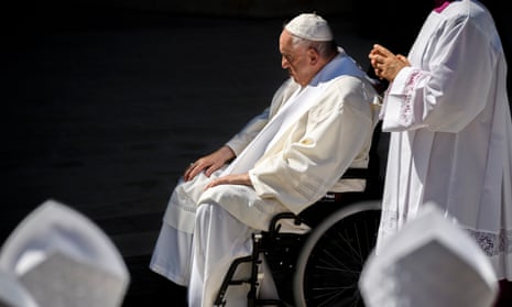 Pope Francis praises 'humility' of C13th pontiff who resigned office | Pope  Francis | The Guardian