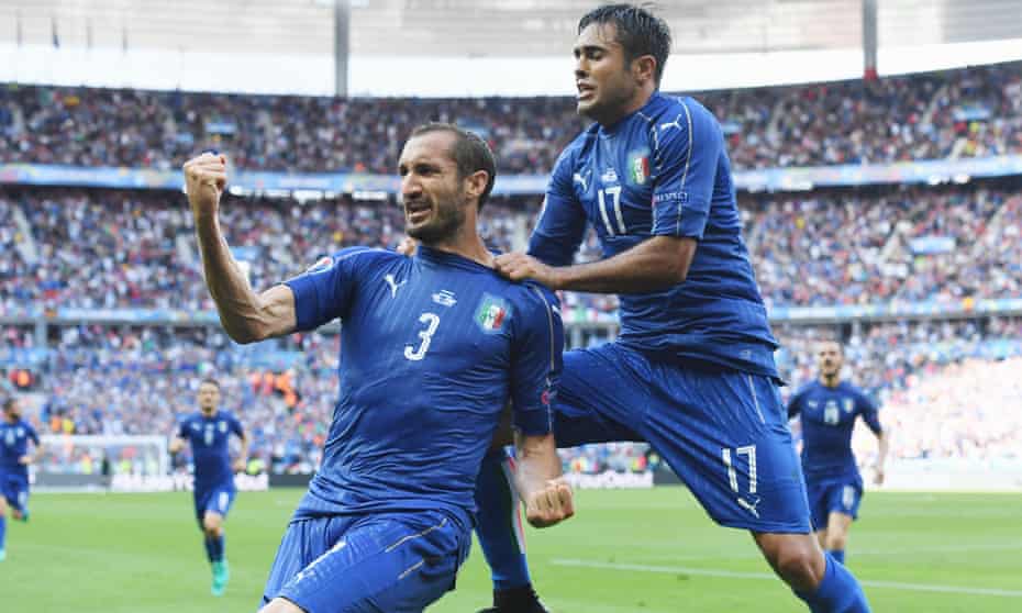 Italy S Giorgio Chiellini And Graziano Pelle End Spain S European Reign Euro 16 The Guardian Italy S Giorgio Chiellini And Graziano Pelle End Spain S European Reign Euro 16 The Guardian
