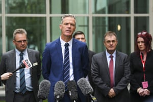 National Farmers’ Federation CEO Tony Mahar, centre