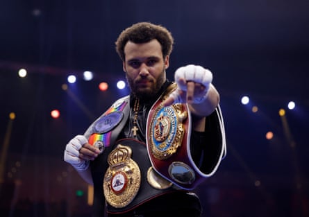 Moses Itauma celebrates after winning his fight against Demsey McKean, December 2024
