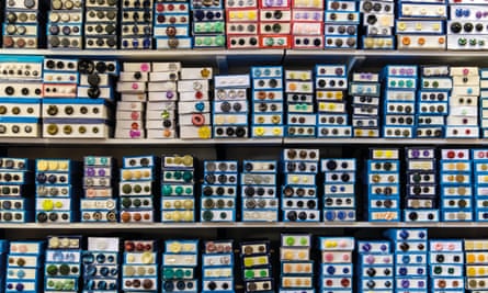 Buttons in a haberdashery