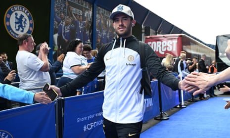 Ben Chilwell presses the flesh on his way into Stamford Bridge ahead of Chelsea’s match against Nottingham Forest.