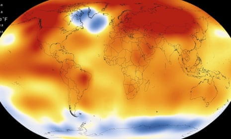 NASA heat map of the world
