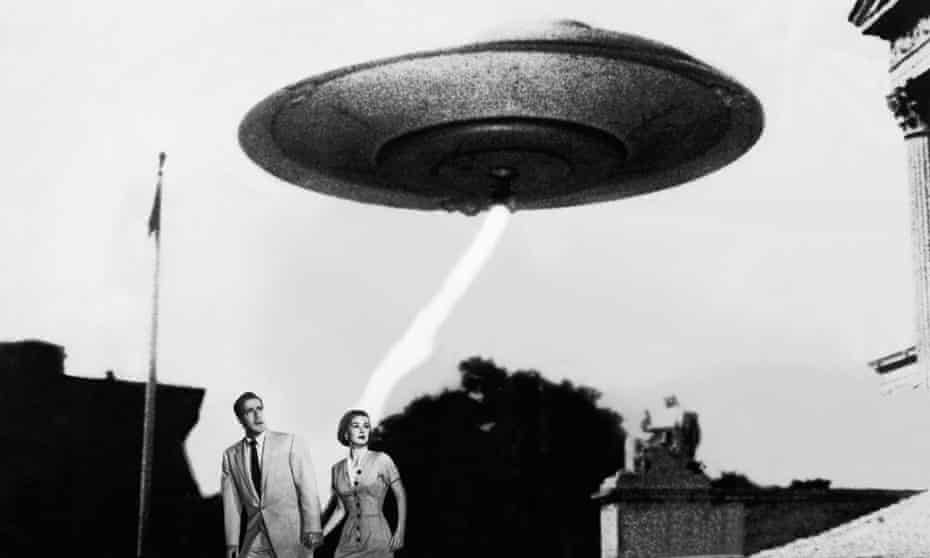 Standard UFO design in Invasion of the Flying Saucers (1956). Photograph: Sportsphoto Ltd/Allstar