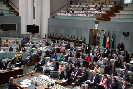 The House of Representatives during question time.
