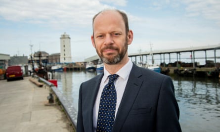 Jamie Driscoll, mayor of the North Tyne combined authority, at North Shields fish quay in 2019.