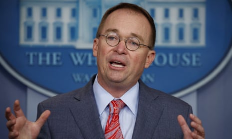 Mick Mulvaney, the acting White House chief of staff, on Thursday.
