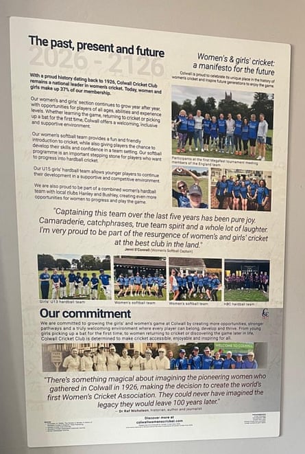 The manifesto for the future of women’s cricket at Colwall Cricket Club.