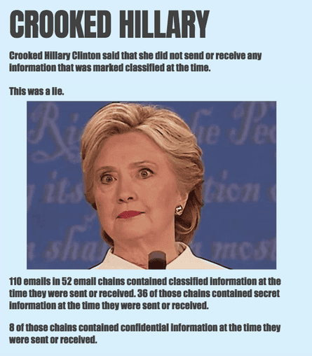 Crooked Hillary.