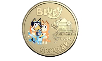 The Royal Australian Mint Bluey coin collection.