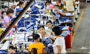 Workers at the Shweyi Zabe garment company in Yangon, Myanmar, which produces clothing for international brands.