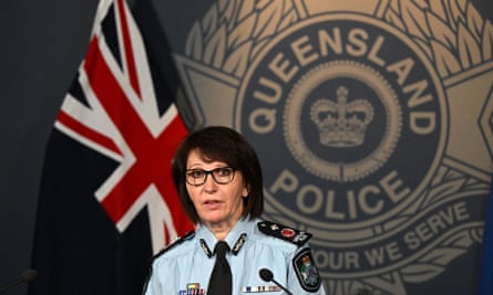 The deputy commissioner of Queensland police, Tracey Linford, speaks to the media in Brisbane on Thursday.