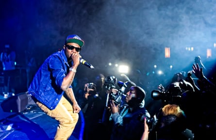 On stage at the Hammersmith Apollo in London in 2012.