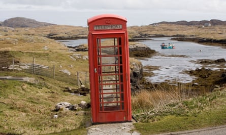 A telephone box on Barra.