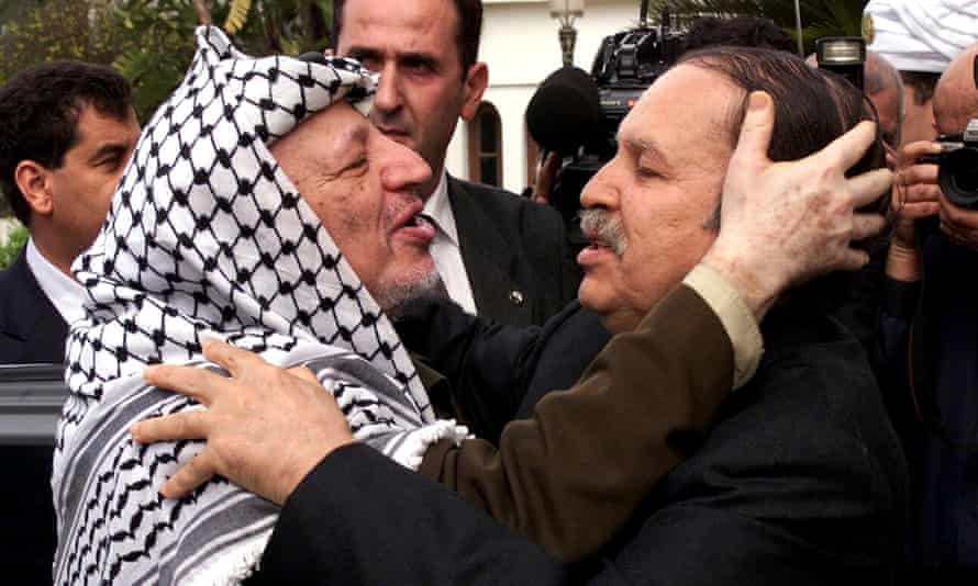 Abdelaziz Bouteflika and Yasser Arafat in 2001.