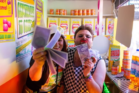 Performers including Matty May, right, at Shangri-La.