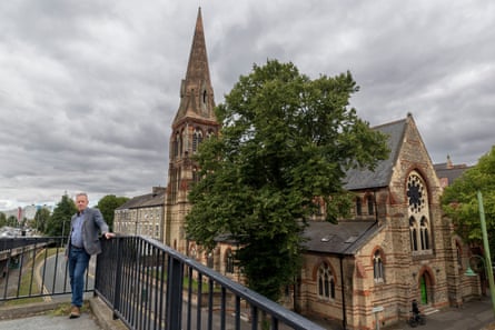 Martin Newman outside St Matthew’s church in Hull.