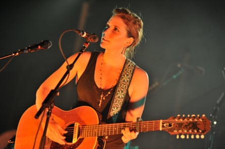 Kathleen Edwards on stage at the Hammersmith Apollo in London in 2011