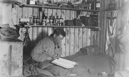 Levick during his stay on Cape Adare, Antarctica, with the Terra Nova expedition from which he later survived being marooned.