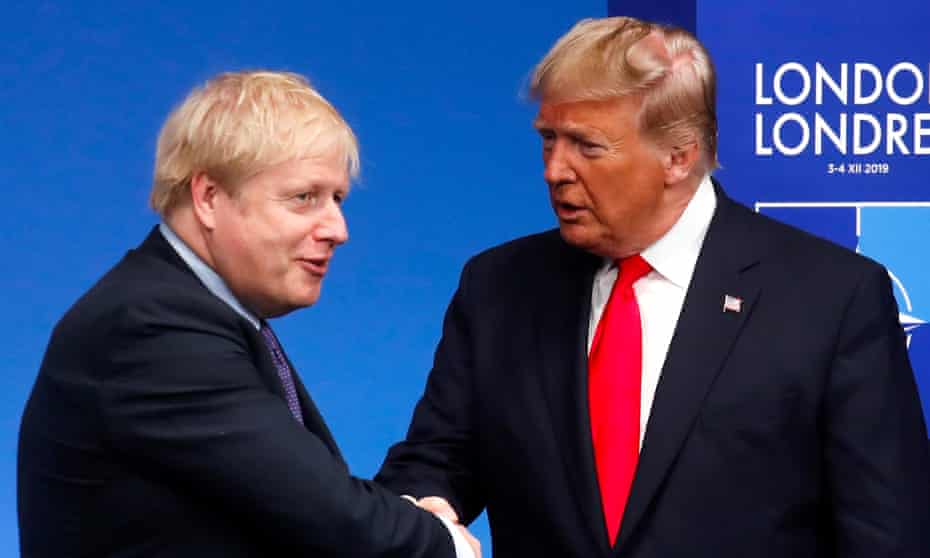 Boris Johnson and Donald Trump, December 2019. 