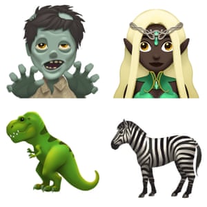 Some of the new emoji from Apple.