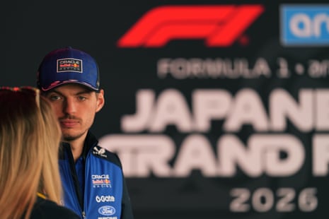 Max Verstappen at a press conference before the Japanese GP in Suzuka.