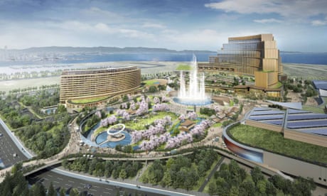 An artist’s impression of the Osaka casino project.